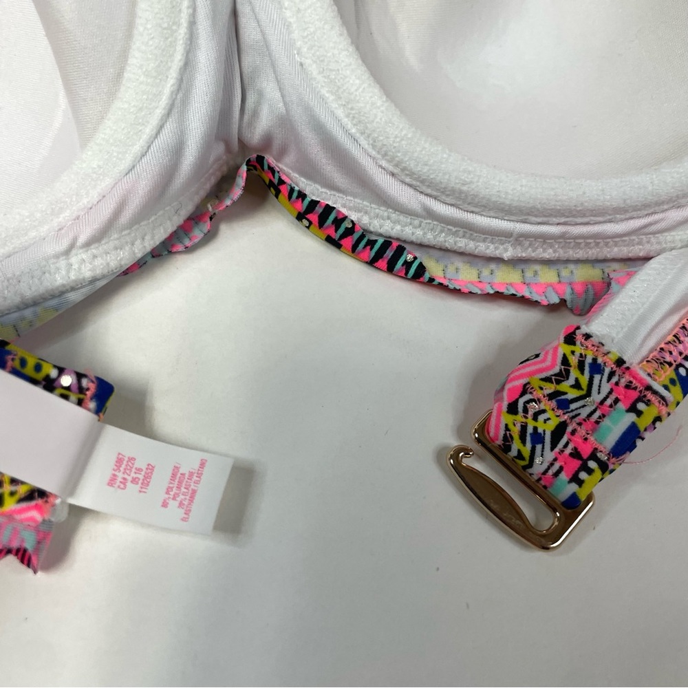 Victorias Secret Bikini Set 32C Getaway Halter Large Strappy Cheeky 3H81 #1282 - Picture 9 of 9